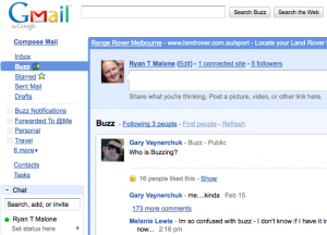 Google Buzz In Gmail