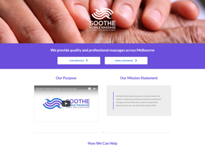 Soothe Mobile Massage by Melbourne SEO Services