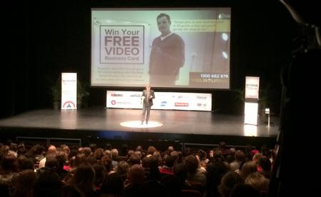 Here's a snap from the Sydney Key Person of Influence event! Look we're on the big screen :)