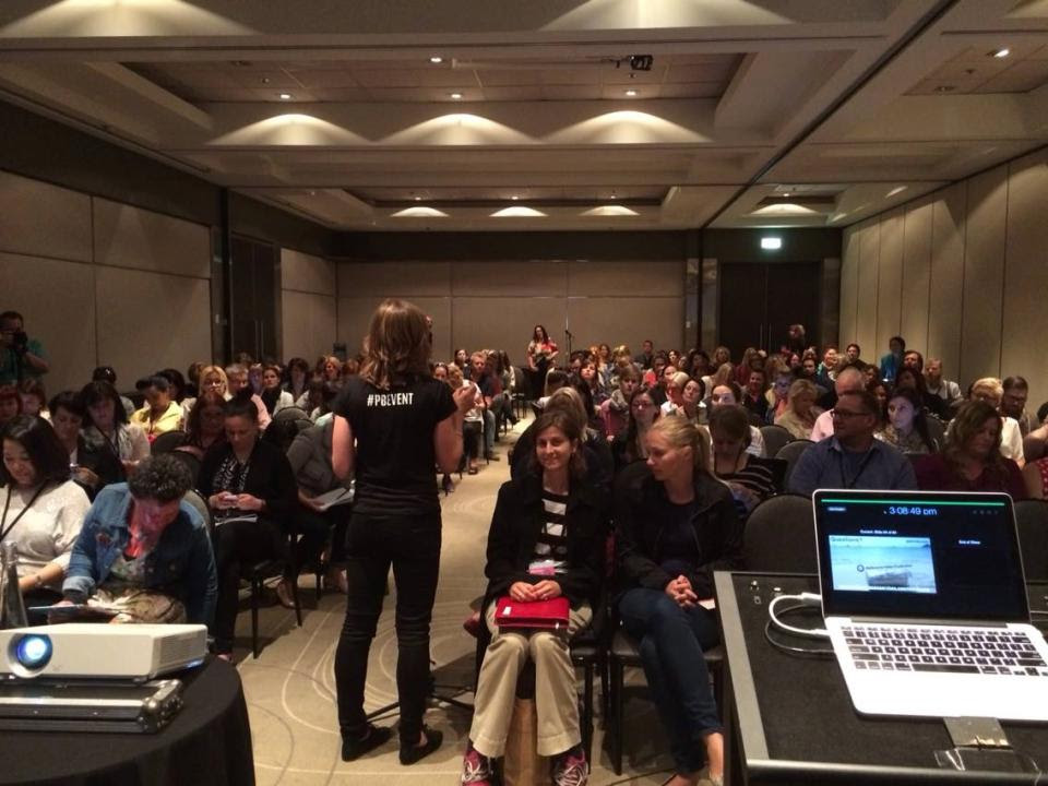 Here’s a snap from upfront at my session at the Problogger conference.