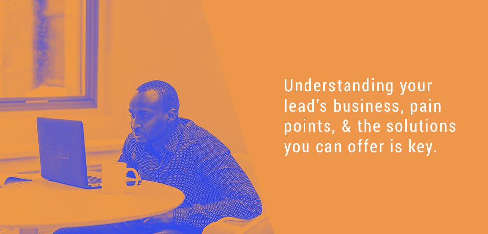 understand your lead's business