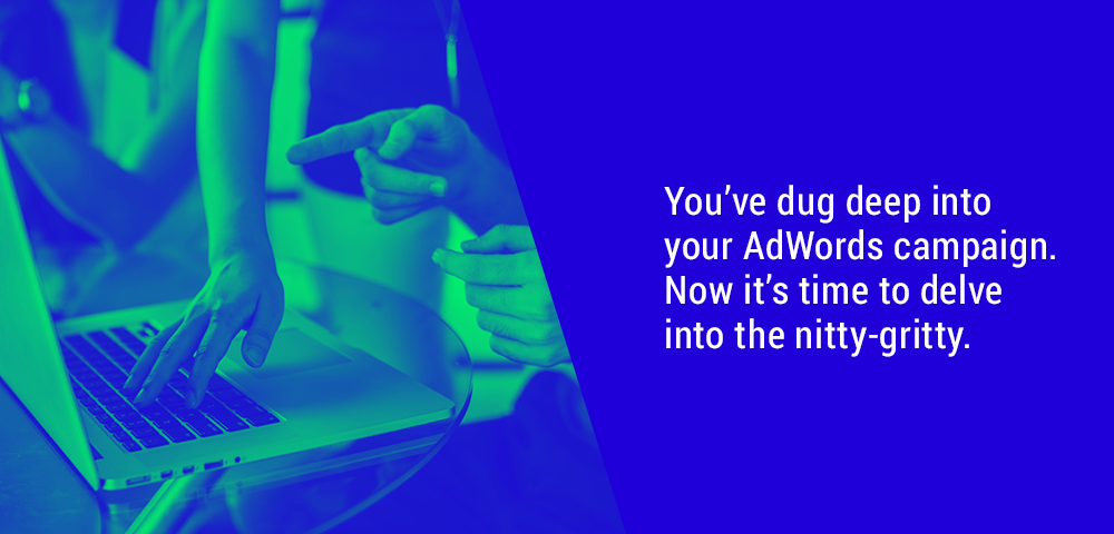 dig deep into your AdWords campaign